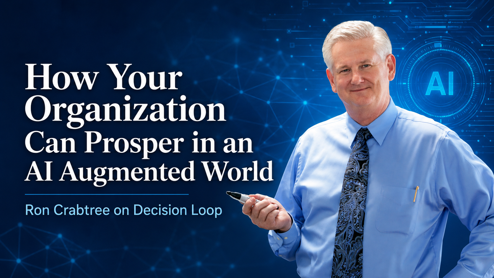Operational leader discussing AI augmented work