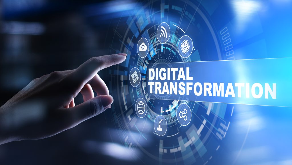 Digital transformation, disruption, innovation. Business and modern technology concept